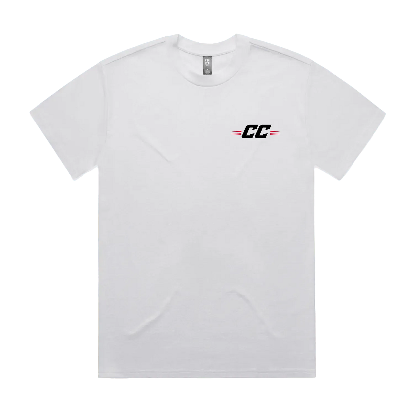White front flat lay
