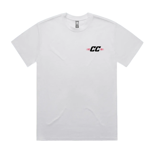 White front flat lay